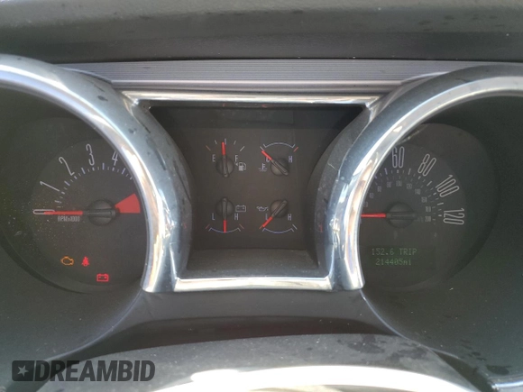 2007 Ford Mustang Deluxe with VIN 1ZVFT80NX75295405, listed as a Copart auction lot 47836085 with 214,405 mi miles and Salvage Title. Bid and sale history available at carsss.com. Image 9.