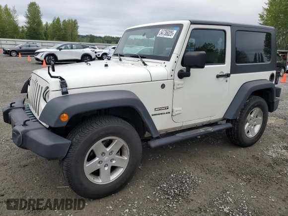 2010 Jeep Wrangler Sport with VIN 1J4AA2D12AL130050, listed as a Copart auction lot 54736025 with 48,262 mi miles and Salvage Title. Bid and sale history available at carsss.com. Image 1.
