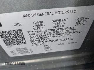 2023 Chevrolet Traverse LT Leather with VIN 1GNEVHKW2PJ123172, listed as a IAAI auction lot 41367259 with 44,888 mi miles. Bid and sale history available at carsss.com. Image 9.