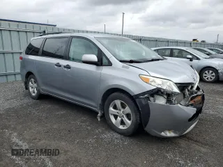 2012 Toyota Sienna with VIN 5TDZK3DC6CS236385, listed as a Copart auction lot 50236155 with 168,349 mi miles and Salvage Title. Bid and sale history available at carsss.com. Image 4.