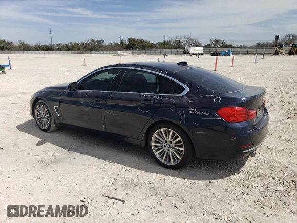 2015 BMW 4 Series 435i with VIN WBA4B1C52FD955115, listed as a Copart auction lot 49230965 with 91,383 mi miles and Salvage title. Bid and sale history available at DreamBid. Image 2.