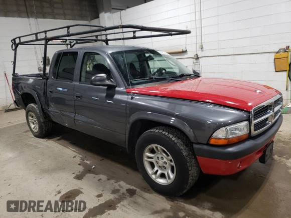 2003 Dodge Dakota Sport with VIN 1D7HL38X53S236624, listed as a Copart auction lot 80652444 with 136,363 mi miles and Salvage Title. Bid and sale history available at carsss.com. Image 4.