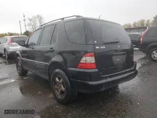 2001 Mercedes-Benz M-Class with VIN 4JGAB54E51A273024, listed as a Copart auction lot 80327264 with 211,120 mi miles and Salvage Title. Bid and sale history available at carsss.com. Image 2.