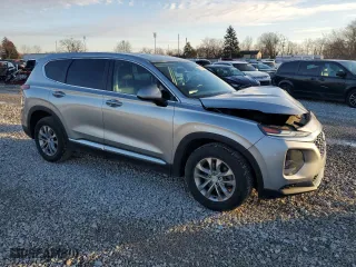 2020 Hyundai Santa Fe SE with VIN 5NMS2CADXLH272985, listed as a Copart auction lot 86184044 with 95,549 mi miles and Salvage Title. Bid and sale history available at carsss.com. Image 4.