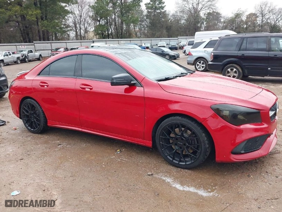 2018 Mercedes-Benz CLA with VIN WDDSJ4EB4JN608802, listed as a IAAI auction lot 41282694 with 80,582 mi miles. Bid and sale history available at carsss.com. Image 1.