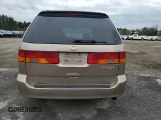 2003 Honda Odyssey EX-L z VIN 5FNRL18053B103431, wystawiony jako Copart lot #52580715 z przebiegiem Nie podano mil oraz Szkoda całkowita • Salvage title. Historia ofert i sprzedaży dostępna na DreamBid. Obrazek 6.