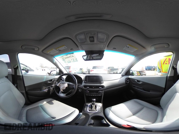 2019 Hyundai Kona Ultimate with VIN KM8K53A58KU198498, listed as a IAAI auction lot 42046679 with 57,327 mi miles and . Bid and sale history available at carsss.com. Image 21.