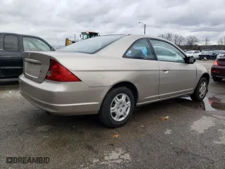 2002 Honda Civic LX with VIN 1HGEM21542L019816, listed as a Copart auction lot 84825424 with 139,051 mi miles and Salvage Title. Bid and sale history available at carsss.com. Image 3.