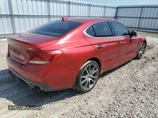 2020 Genesis G70 3.3T with VIN KMTG54LE0LU056422, listed as a Copart auction lot 71549144 with 46,683 mi miles and Non Repairable. Bid and sale history available at DreamBid. Image 3.