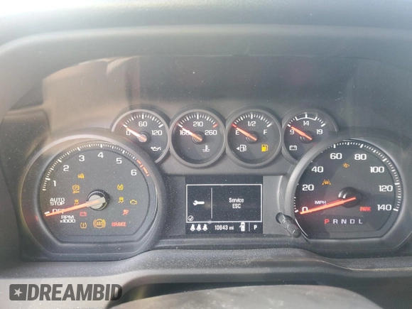 2024 Chevrolet Silverado 1500 with VIN 3GCPDAEK8RG134170, listed as a Copart auction lot 49703665 with 10,643 mi miles and Salvage Title. Bid and sale history available at DreamBid. Image 12.