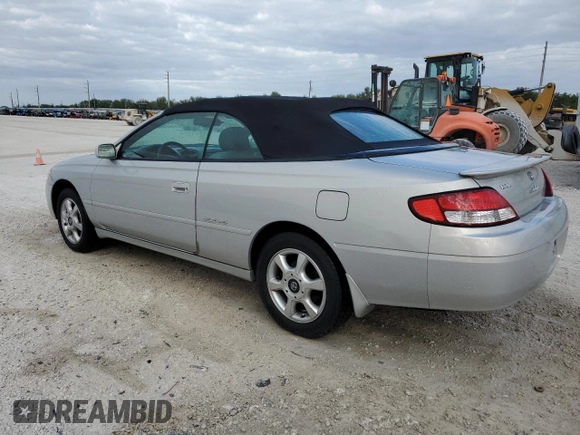 2000 Toyota Solara SE with VIN 2T1FF22P0YC381977, listed as a Copart auction lot 81397894 with 104,630 mi miles and Non Repairable. Bid and sale history available at DreamBid. Image 2.