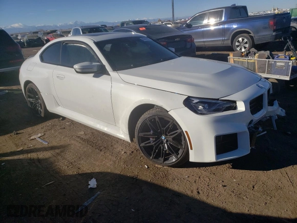 2023 BMW M2 with VIN 3MF13DM08P8D73670, listed as a Copart auction lot 80949983 with 0 mi miles. Bid and sale history available at carsss.com. Image 4.