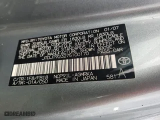 2007 Toyota Yaris with VIN JTDJT923275100170, listed as a Copart auction lot 41687645 with 0 mi miles and Salvage Title. Bid and sale history available at carsss.com. Image 12.