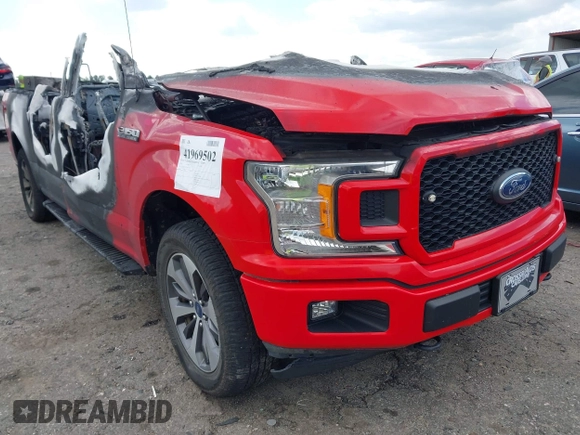 2020 Ford F-150 XL with VIN 1FTEW1E50LKF51195, listed as a IAAI auction lot 41969502 with Not provided miles and . Bid and sale history available at DreamBid. Image 1.