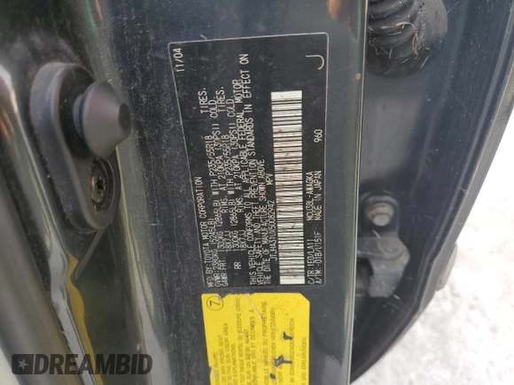 2005 Lexus RX 330 with VIN JTJHA31UX50082942, listed as a Copart auction lot 55515965 with 480,278 mi miles and Clean Title. Bid and sale history available at DreamBid. Image 13.
