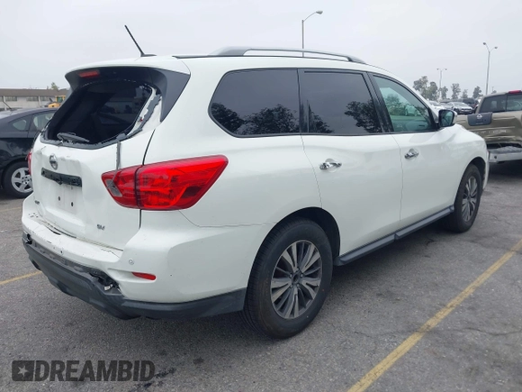 2017 Nissan Pathfinder SL with VIN 5N1DR2MN9HC682875, listed as a IAAI auction lot 42045618 with 157,149 mi miles and . Bid and sale history available at DreamBid. Image 4.