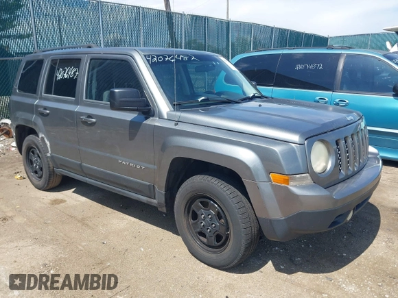 2012 Jeep Patriot Sport with VIN 1C4NJRBB0CD576612, listed as a IAAI auction lot 42076487 with 194,670 mi miles. Bid and sale history available at carsss.com. Image 1.