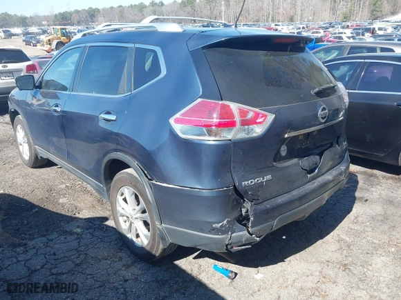 2015 Nissan Rogue S with VIN KNMAT2MT3FP567430, listed as a IAAI auction lot 41650408 with 155,654 mi miles. Bid and sale history available at carsss.com. Image 3.