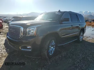 2015 GMC Yukon Denali z VIN 1GKS2CKJXFR637996, wystawiony jako Copart lot #79012393 z przebiegiem 41 170 mil mil oraz Szkoda całkowita • Salvage title. Historia ofert i sprzedaży dostępna na DreamBid. Obrazek 1.