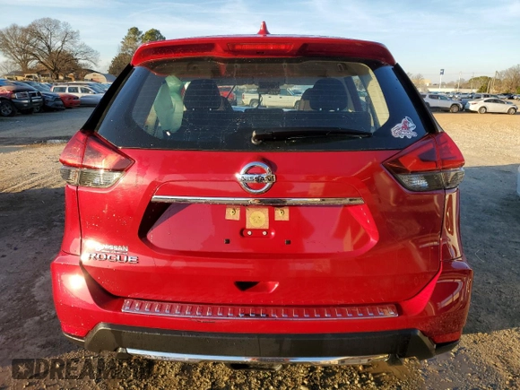 2017 Nissan Rogue SV with VIN JN8AT2MT4HW402483, listed as a Copart auction lot 45472695 with 124,600 mi miles and Salvage title. Bid and sale history available at DreamBid. Image 6.