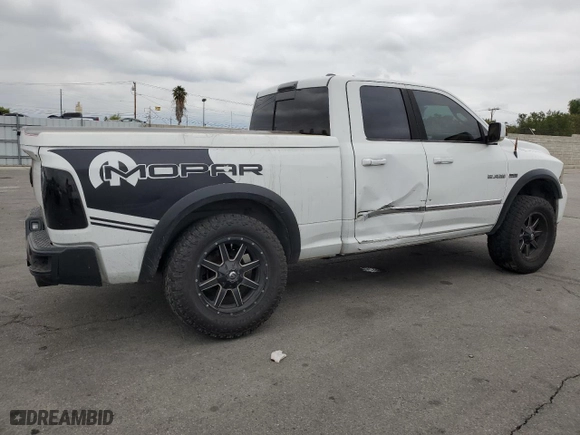 2010 Dodge Ram 1500 SLT with VIN 1D7RB1GT0AS250812, listed as a Copart auction lot 53332925 with 110,128 mi miles and Salvage Title. Bid and sale history available at carsss.com. Image 3.