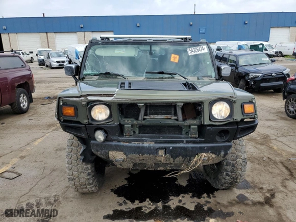 2003 Hummer H2 with VIN 5GRGN23U93H122807, listed as a Copart auction lot 54326474 with 161,945 mi miles and Salvage Title. Bid and sale history available at carsss.com. Image 5.