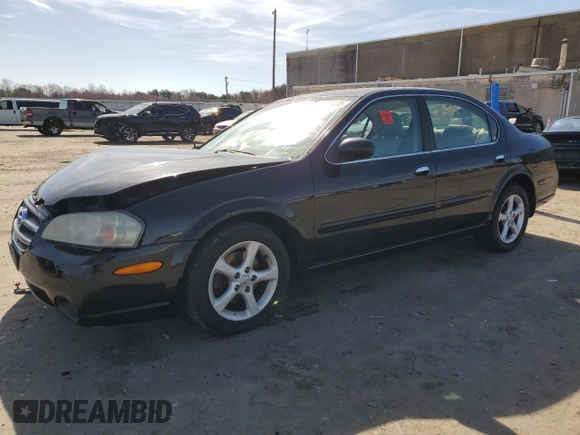 2002 Nissan Maxima GXE z VIN JN1DA31D92T409717, wystawiony jako Copart lot #49413035 z przebiegiem 90 697 mil mil oraz Szkoda całkowita • Salvage title. Historia ofert i sprzedaży dostępna na DreamBid. Obrazek 1.
