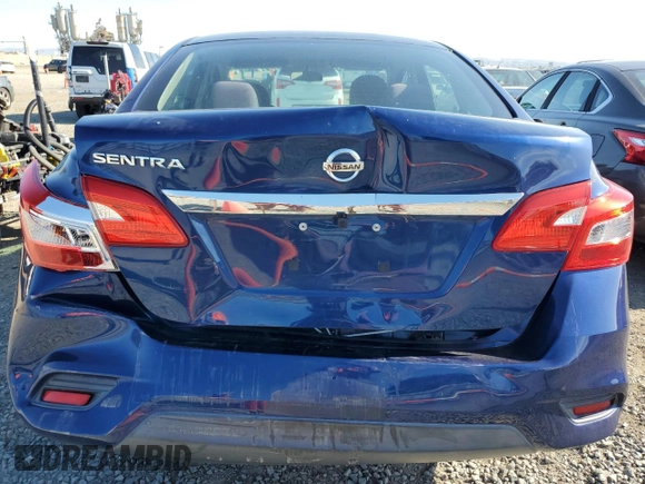 2017 Nissan Sentra S with VIN 3N1AB7AP7HY307091, listed as a Copart auction lot 52600165 with 76,869 mi miles and Salvage Title. Bid and sale history available at carsss.com. Image 6.