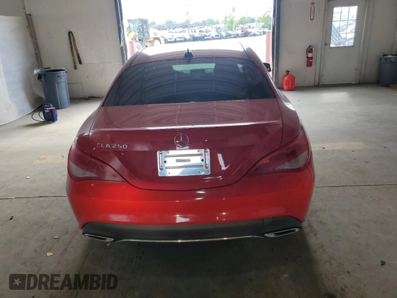 2018 Mercedes-Benz CLA with VIN WDDSJ4EB5JN588110, listed as a Copart auction lot 55221985 with 37,070 mi miles and Non Repairable. Bid and sale history available at carsss.com. Image 6.