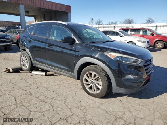 2016 Hyundai Tucson SE with VIN KM8J33A45GU133205, listed as a Copart auction lot 41805555 with 0 mi miles and Salvage Title. Bid and sale history available at carsss.com. Image 4.