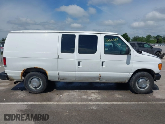 2007 Ford Econoline Cargo Commercial with VIN 1FTNE24L57DA53187, listed as a IAAI auction lot 42302365 with Not provided miles and . Bid and sale history available at DreamBid. Image 13.