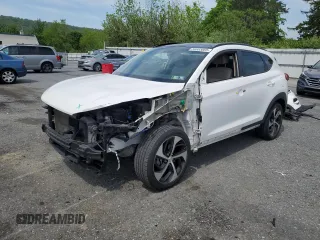 2017 Hyundai Tucson Limited z VIN KM8J3CA22HU580848, wystawiony jako Copart lot #56663065 z przebiegiem 76 512 mil mil oraz Szkody całkowita. Historia ofert i sprzedaży dostępna na DreamBid. Obrazek 1.