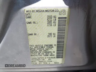 2015 Nissan Altima S with VIN 1N4AL3AP1FC276466, listed as a IAAI auction lot 42164997 with Not provided miles and . Bid and sale history available at DreamBid. Image 9.