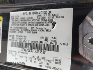 2014 Ford Fusion Titanium with VIN 3FA6P0K92ER355539, listed as a IAAI auction lot 41851471 with 178,176 mi miles and . Bid and sale history available at DreamBid. Image 9.