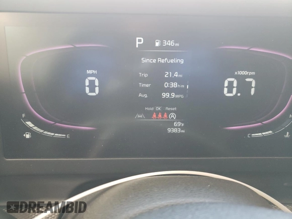 2024 Kia Sportage LX with VIN KNDPUCDF8R7278670, listed as a Copart auction lot 76417374 with 9,383 mi miles and Clean Title. Bid and sale history available at DreamBid. Image 9.