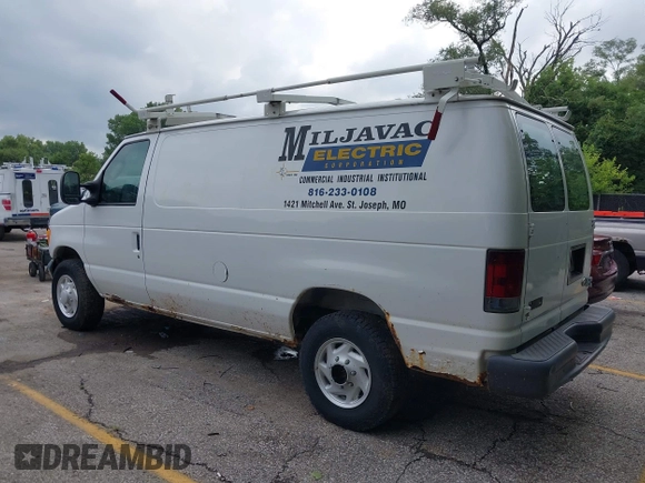 2007 Ford Econoline Cargo Commercial with VIN 1FTNE24L17DA50691, listed as a IAAI auction lot 42754142 with 213,906 mi miles and . Bid and sale history available at DreamBid. Image 3.