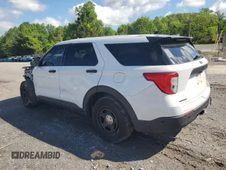 2020 Ford Police Interceptor Utility z VIN 1FM5K8AB5LGC36018, wystawiony jako Copart lot #56076965 z przebiegiem 43 525 mil mil oraz Tytuł czysty. Historia ofert i sprzedaży dostępna na DreamBid. Obrazek 2.