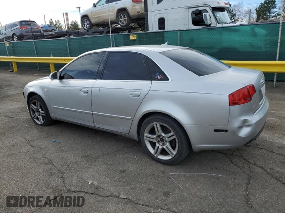 2007 Audi A4 2.0T with VIN WAUDF78E77A099734, listed as a Copart auction lot 50342225 with 136,931 mi miles and Salvage Title. Bid and sale history available at carsss.com. Image 2.