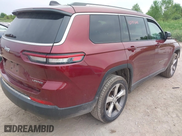 2021 Jeep Grand Cherokee Limited with VIN 1C4RJKBG1M8131407, listed as a IAAI auction lot 42545568 with 59,543 mi miles and . Bid and sale history available at DreamBid. Image 4.