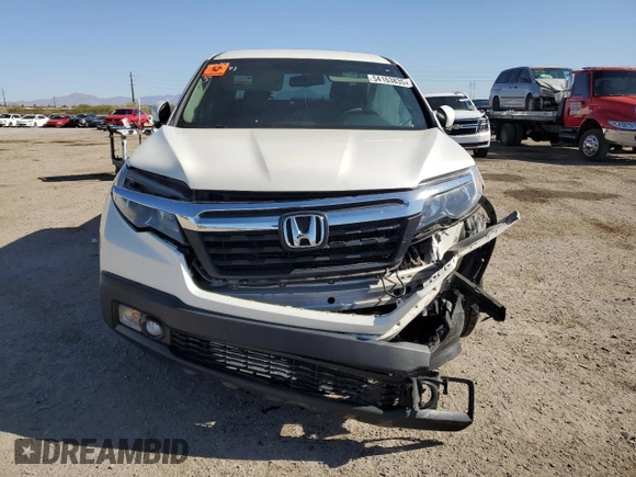 2018 Honda Ridgeline RTL-T z VIN 5FPYK3F64JB005416, wystawiony jako Copart lot #54163835 z przebiegiem 57 677 mil mil oraz Szkody całkowita. Historia ofert i sprzedaży dostępna na DreamBid. Obrazek 5.