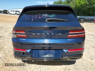 2023 Genesis GV80 with VIN KMUHCESC7PU121865, listed as a Copart auction lot 57990365 with Not provided miles and Salvage title. Bid and sale history available at DreamBid. Image 6.