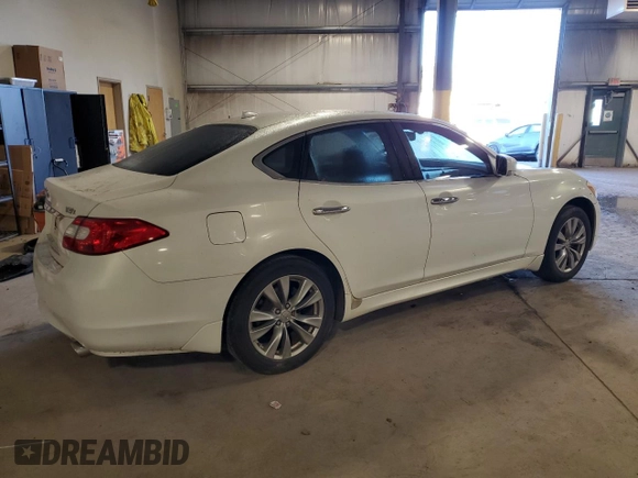 2012 Infiniti M37 with VIN JN1BY1AR1CM390188, listed as a Copart auction lot 74073104 with 188,059 mi miles and Salvage Title. Bid and sale history available at carsss.com. Image 3.