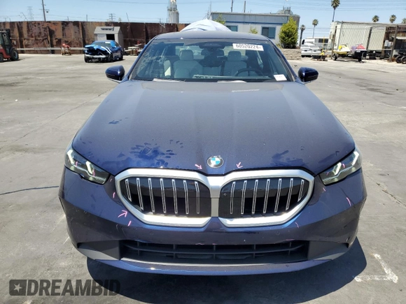 2024 BMW 5 Series 530i with VIN WBA43FJ06RCR00808, listed as a Copart auction lot 60520224 with 4,803 mi miles and Salvage Title. Bid and sale history available at carsss.com. Image 5.