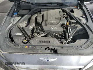 2015 Hyundai Genesis 3.8L with VIN KMHGN4JE6FU049153, listed as a Copart auction lot 71475544 with 87,477 mi miles and Salvage Title. Bid and sale history available at carsss.com. Image 11.