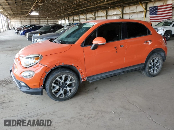 2016 FIAT 500X Trekking with VIN ZFBCFXCT8GP353455, listed as a Copart auction lot 63281625 with 95,923 mi miles and Clean title. Bid and sale history available at DreamBid. Image 1.