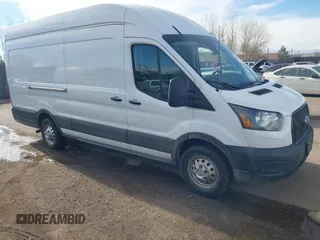 2023 Ford Transit Cargo with VIN 1FTBR3U80PKA41338, listed as a IAAI auction lot 41479619 with 62,136 mi miles and . Bid and sale history available at DreamBid. Image 1.