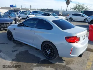 2021 BMW M2 Competition with VIN WBS2U7C00M7G44575, listed as a IAAI auction lot 41602801 with 17,453 mi miles. Bid and sale history available at carsss.com. Image 3.