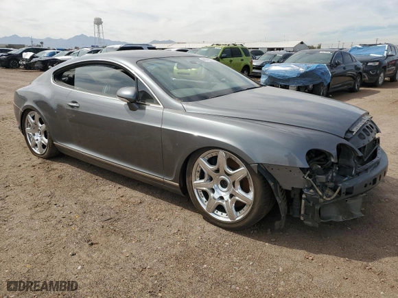 2008 Bentley Continental GT with VIN SCBCR73W28C059267, listed as a Copart auction lot 44975575 with 0 mi miles and Clean Title. Bid and sale history available at carsss.com. Image 4.