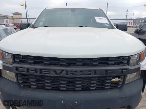 2020 Chevrolet Silverado 1500 Work Truck with VIN 1GCRYAEF8LZ177155, listed as a IAAI auction lot 42223021 with 41,381 mi miles and . Bid and sale history available at DreamBid. Image 12.