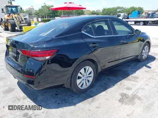 2024 Nissan Sentra S with VIN 3N1AB8BV9RY205649, listed as a IAAI auction lot 42071971 with 4,693 mi miles. Bid and sale history available at carsss.com. Image 4.